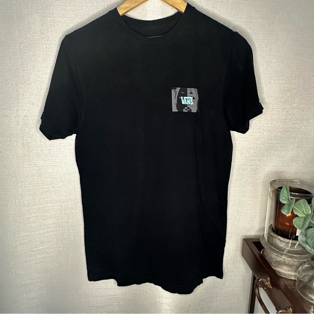 Vans Men's Black Short Sleeve Tee/ Small Custom Fit